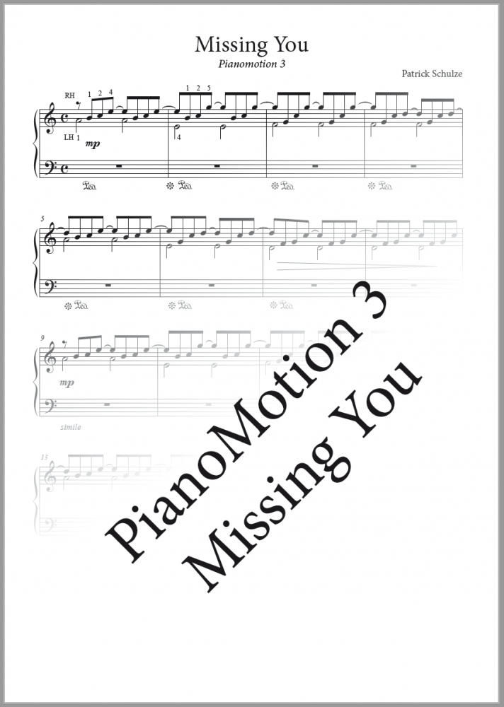 Bild 1 von PianoMotion 3 - Missing You
