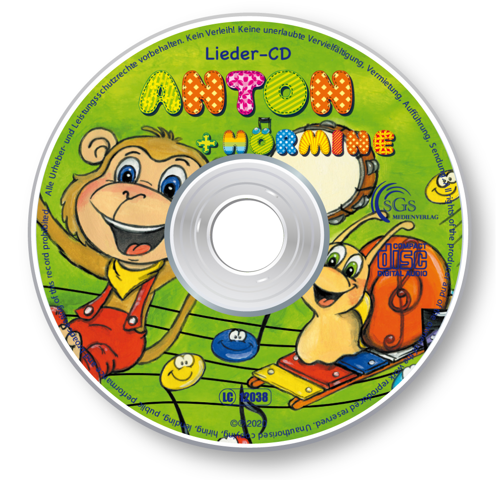 Bild 1 von Anton & Hörmine - Die grüne Lieder-CD als MP3 - Download