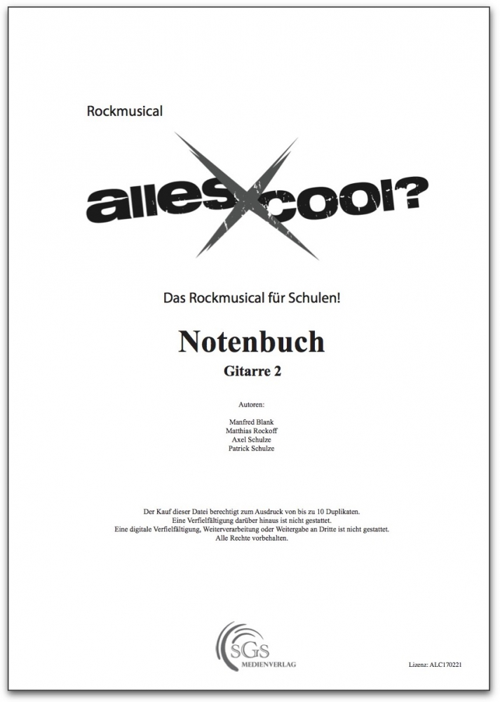Bild 1 von Alles Cool - Notenbuch Gitarre 2 (PDF-Download)